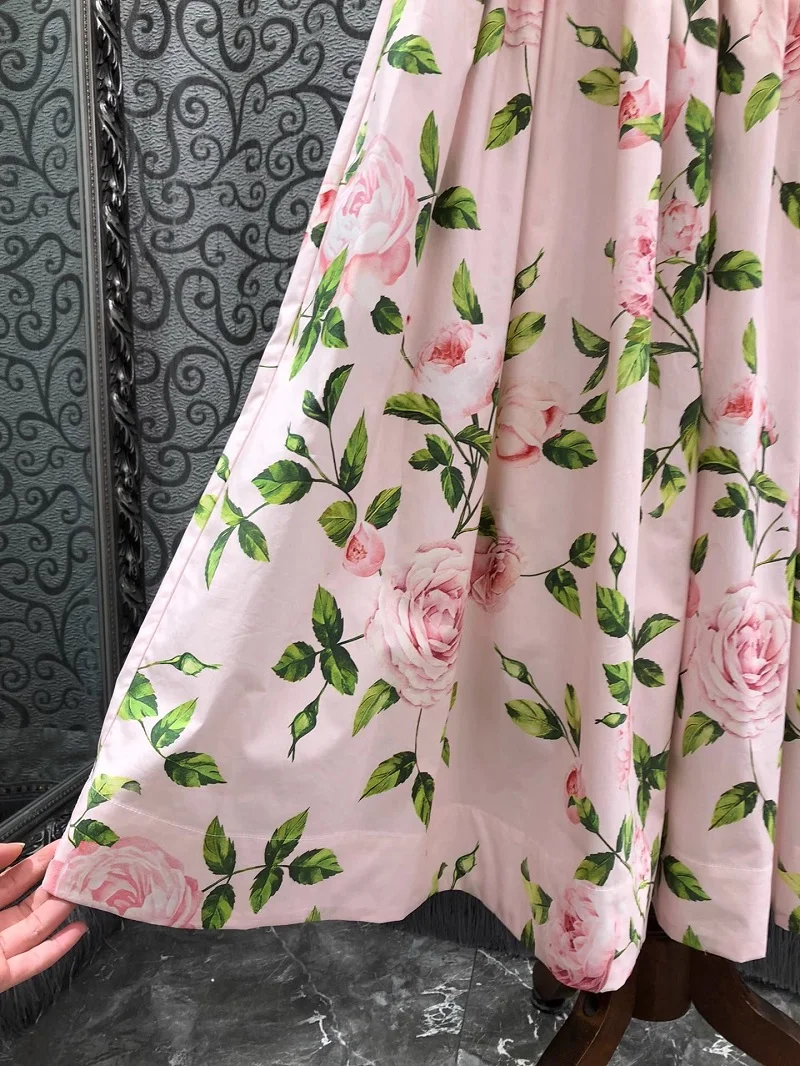 Женское платье из 100% хлопка весна-лето 2023 дизайнерская одежда женское милое