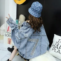 loose spring and autumn denim top ladies hong kong flavor retro 2020 new spring clothing net red small fragrance short coat