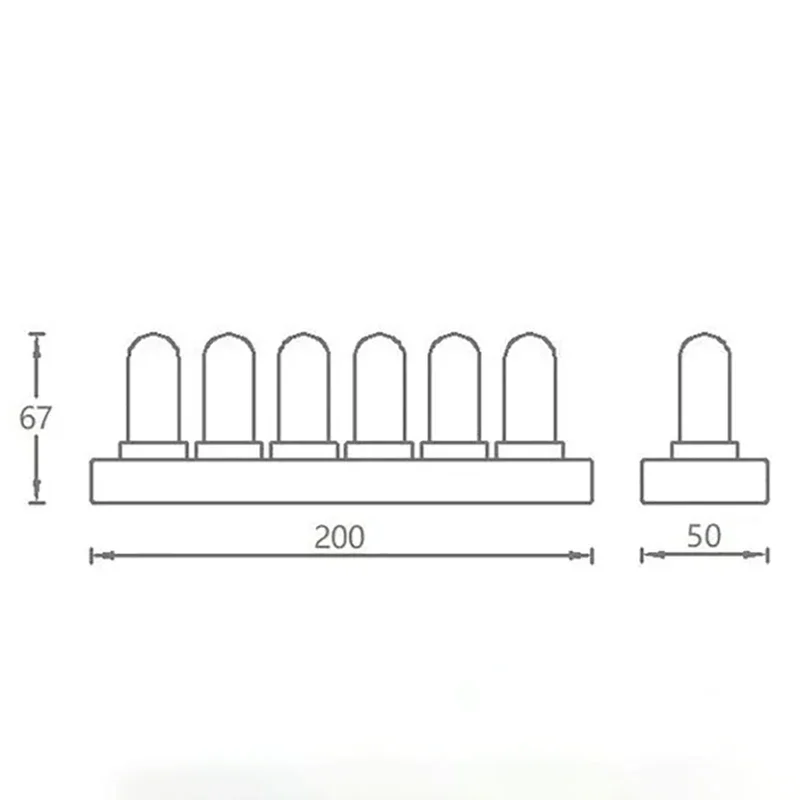 Настольные светодиодные цифровые часы Nixie с деревянной трубкой офисные