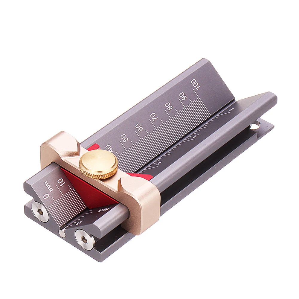 

Multi-functional Woodworking Tools Height Gauge Limit Ring Installation Aid Drill Angle Measurer High Precision Rule