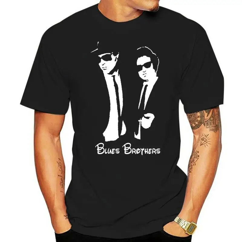 

Long Or Short Sleeve Black T-Shirt Movie TV Cinema Blues Brothers Silhoutte TEE Shirt Big Tall
