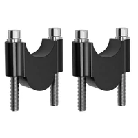 cnc motorcycle handlebar riser kit universal bar clamps 22mm for motorcycle atv scooter 30mm rise