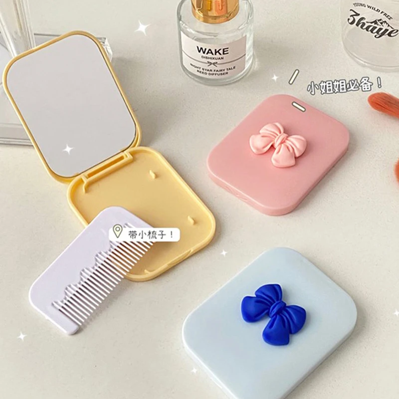 Расческа Складная антистатическая для массажа головы расческа с зеркалом