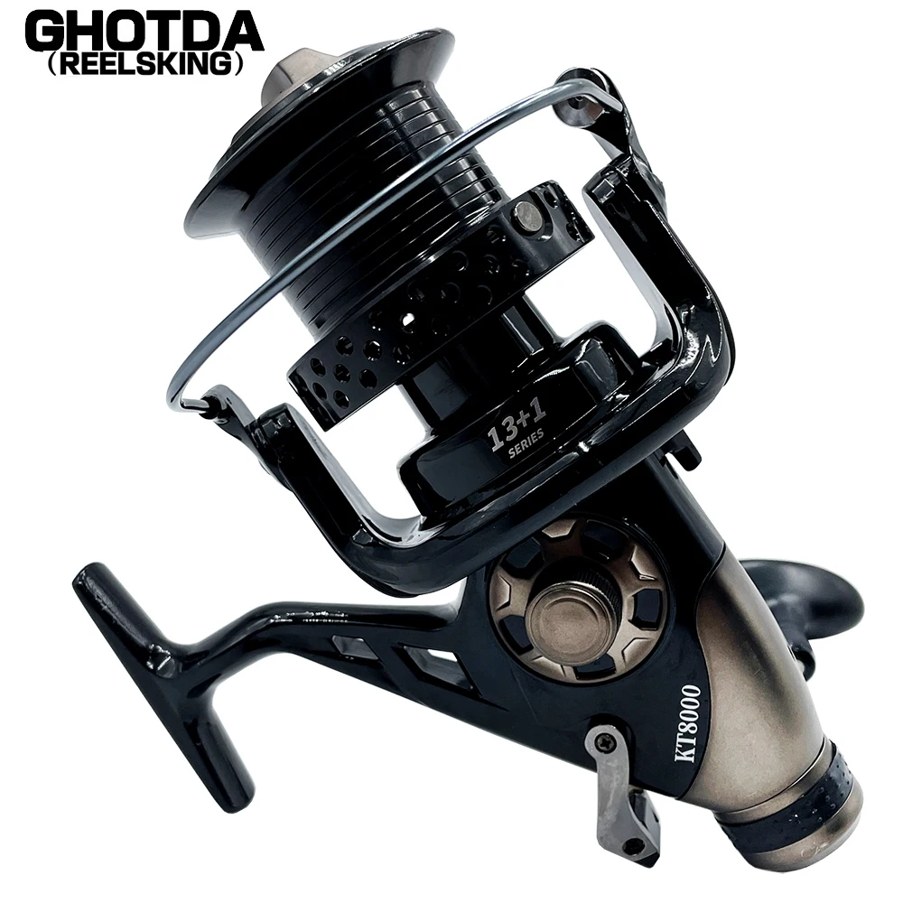 Spinning Reel 13+1bb Carp Fishing Professional Front And Rear Brake Max Drag 13-23kg