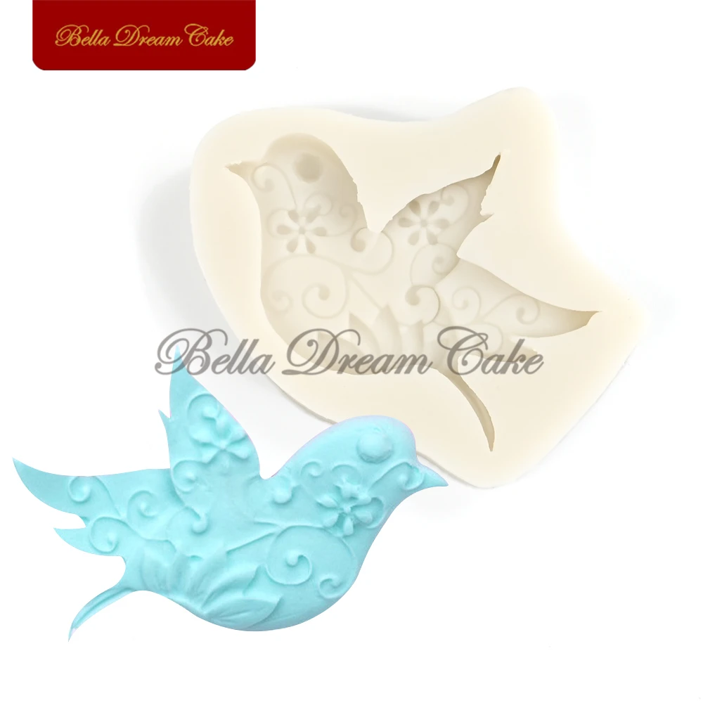 Мини-3D дизайн голубя мира силиконовая форма для помадки шоколада сделай сам