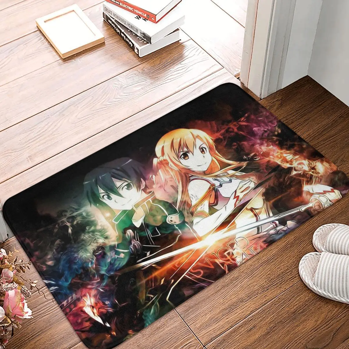 

Меч искусство онлайн Kirigaya Kazuto Yuuki Asuna, коврик для спальни, коврик для влюбленных, коврик для гостиной, коврик для балкона, украшение для дома