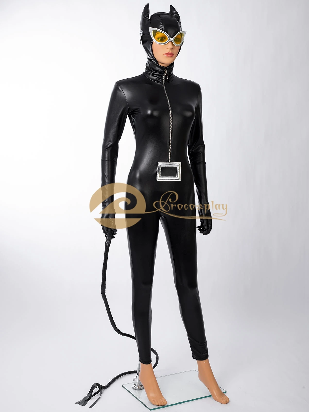 Selina Cos Kyle Косплей Костюм 2011 версия черный комбинезон женский наряд на Хэллоуин