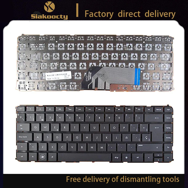 

sp Keyboard For HP ENVY4-1000 BLACK Without FRAME without foil For Win8 PN:MP-11M63USJ698W PK130T51A00