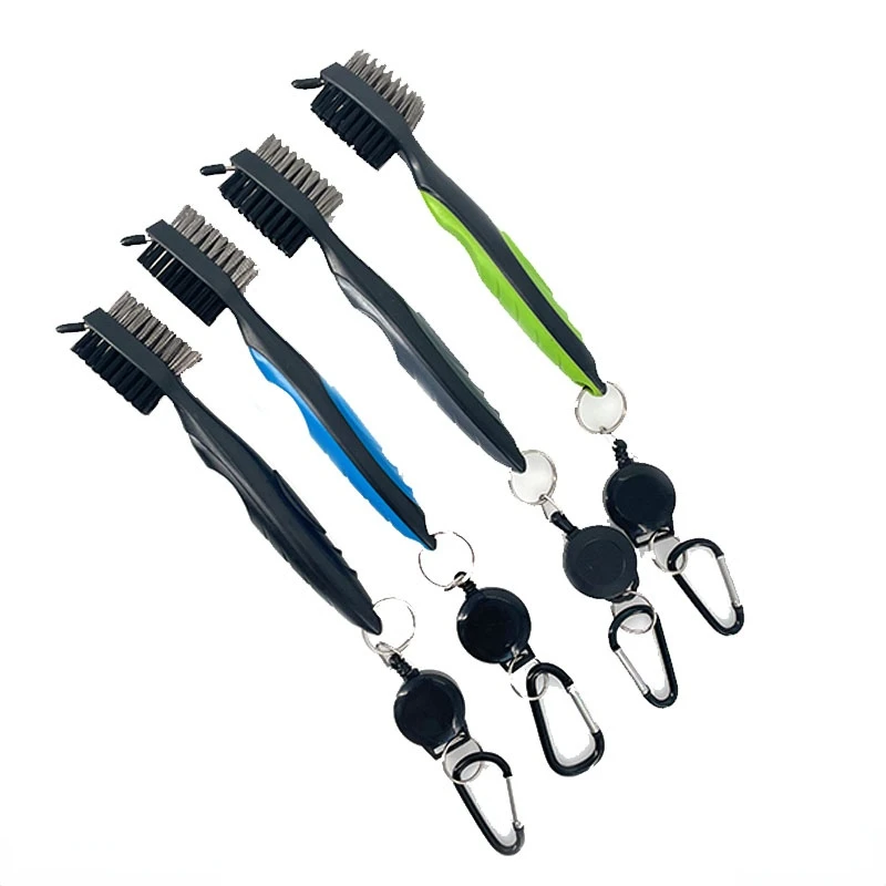 

Golf Club Brush Golf Pole Putter Double Sided Groove Cleaner Cleaning Brushes for Outdoor Exercise Golf Accessories