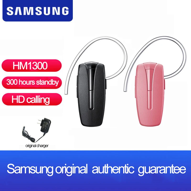 

Беспроводные наушники SAMSUNG HM1300 HM1200 с микрофоном, деловые наушники-вкладыши, Bluetooth 3,0, поддержка телефонных звонков, официальный тест