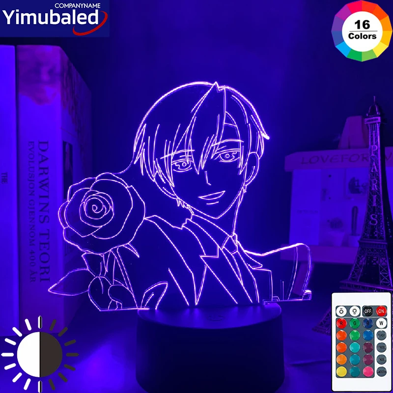 Светодиодный ночник для старшей школы аниме RGB неоновый акриловый светильник с