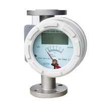 darhor 4 20ma variable area metal thread flanged flow meter dh250 with alarm switch