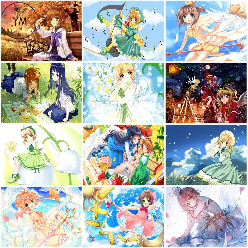 

5D Diy Bandai Cardcaptor Sakura Алмазная мозаика алмазная живопись ручной работы полный алмаз вышивка крестиком домашний декор художественная вышивка