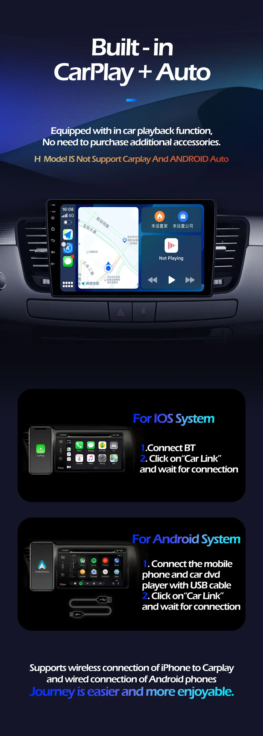 Фото Автомагнитола Android 16 для Lancia Ypsilon 2012-2020: мультимедийный плеер, GPS-навигация, Carplay, сенсорный экран, Wi-Fi, Bluetooth, DSP №3