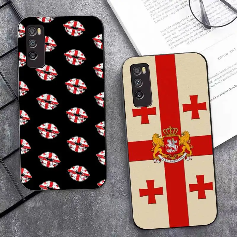 

Georgia flag Phone Case for Huawei Mate 20 10 9 40 30 lite pro X Nova 2 3i 7se