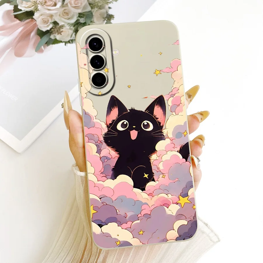 Фото Чехол для Samsung Galaxy A27 5G с рисунком бабочки, задняя крышка с рисунком бабочки для SM-A276E A276B, корпус телефона, мягкий жидкий силиконовый чехол №3