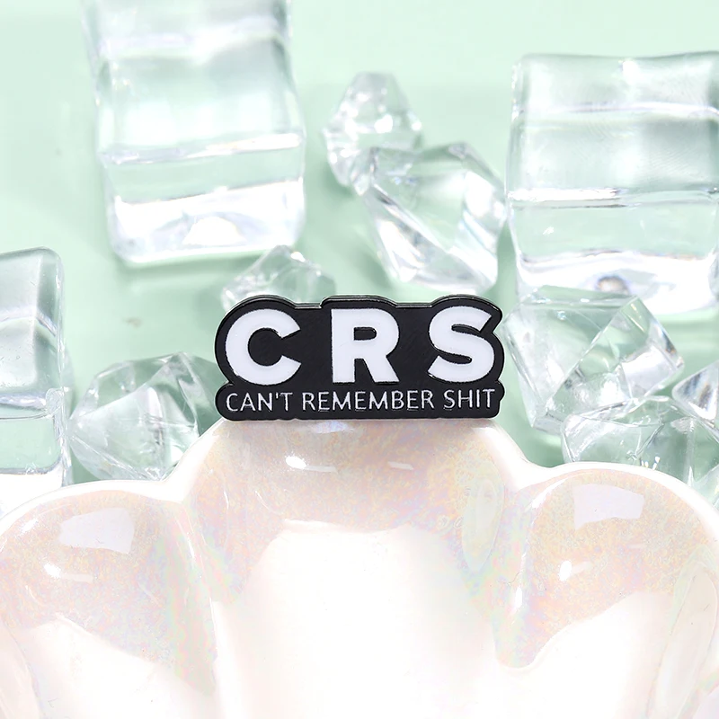 CSI не могу стоять идиоты эмалированные булавки на заказ CRS броши можешь помни