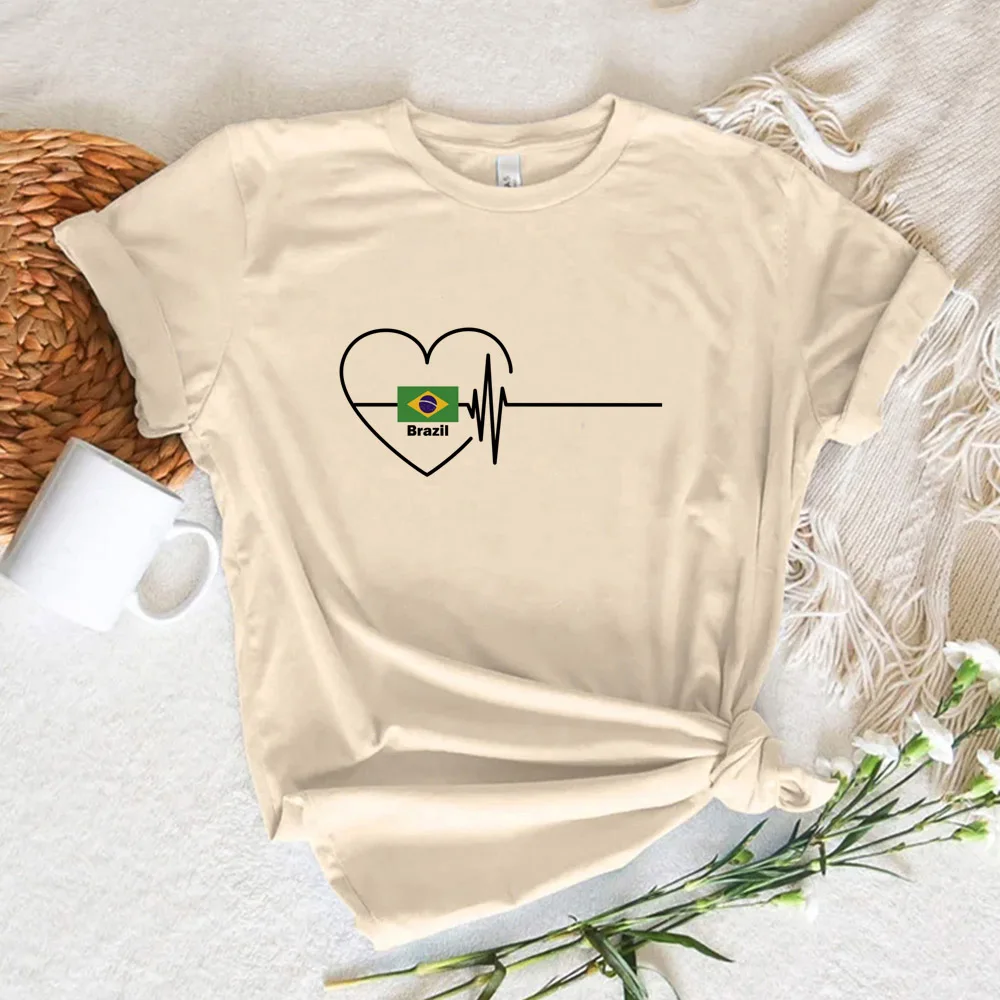 Футболки в бразильском стиле Y2K забавная женская футболка с графическим принтом