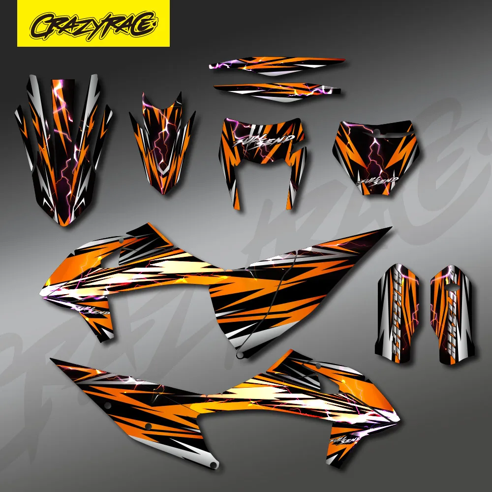 

Наклейки на мотоцикл для KTM 125 250 350 450 500 525 SX SXF 2019-2021 EXC XC XCW 2020-2022 Фоновые графические наклейки на заказ