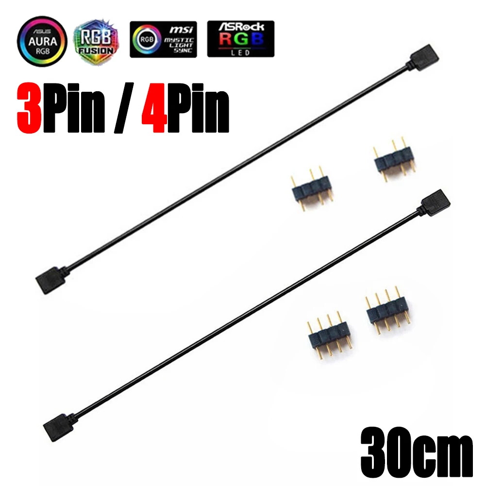 

RGB-разветвитель для материнской платы, 12 В, 4 контакта, 5 В, 3 контакта, RGB/ARGB