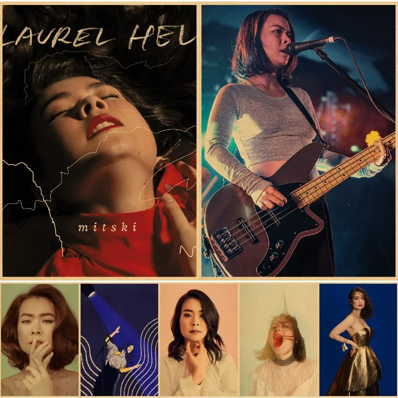 Популярные японские постеры Mitski Kawaii винтажная крафт-бумага домашний декор для