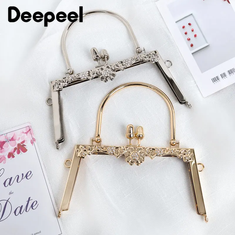 Deepeel 18 см ручка для сумочки металлическая цветок рамка кошелька набор швейных