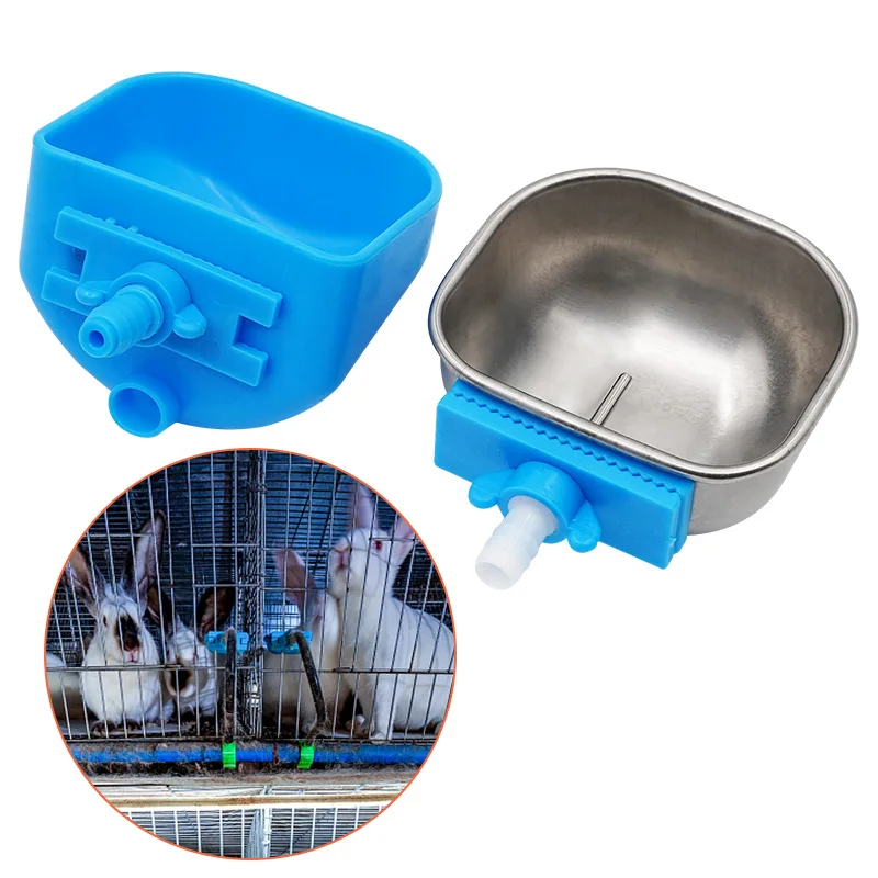 

5/10Sets Rabbit Water Bowls Automatic Drinker Rabbit Cage Water Bowl for Rabbits Fox Mink Pet Farm Animals Drinking Bowls
