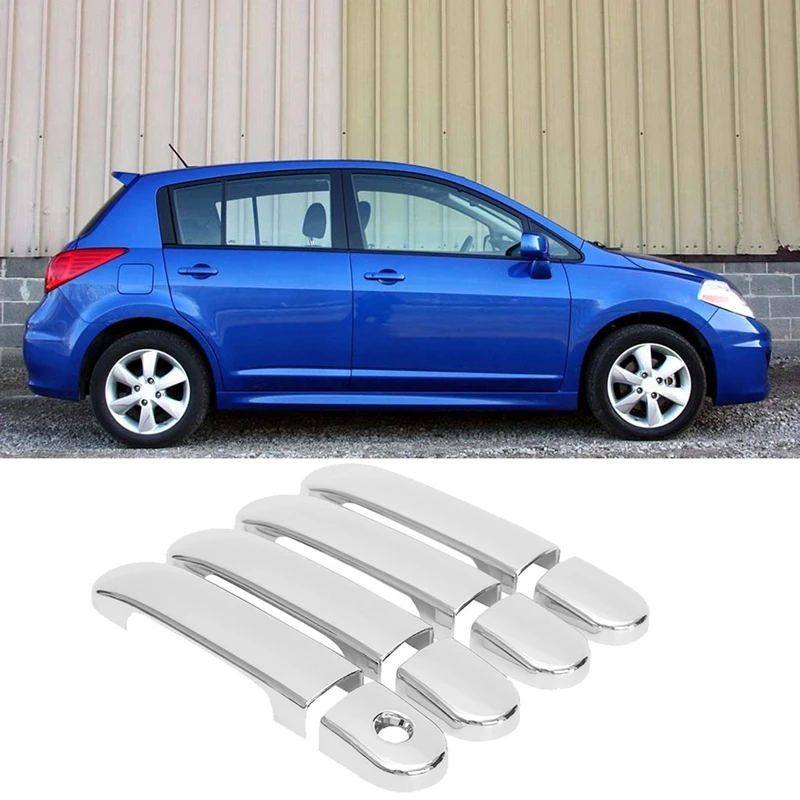 Для Nissan Versa Tiida Livina латио 2004-2011 хромированная внешняя зеркальная крышка с отделкой