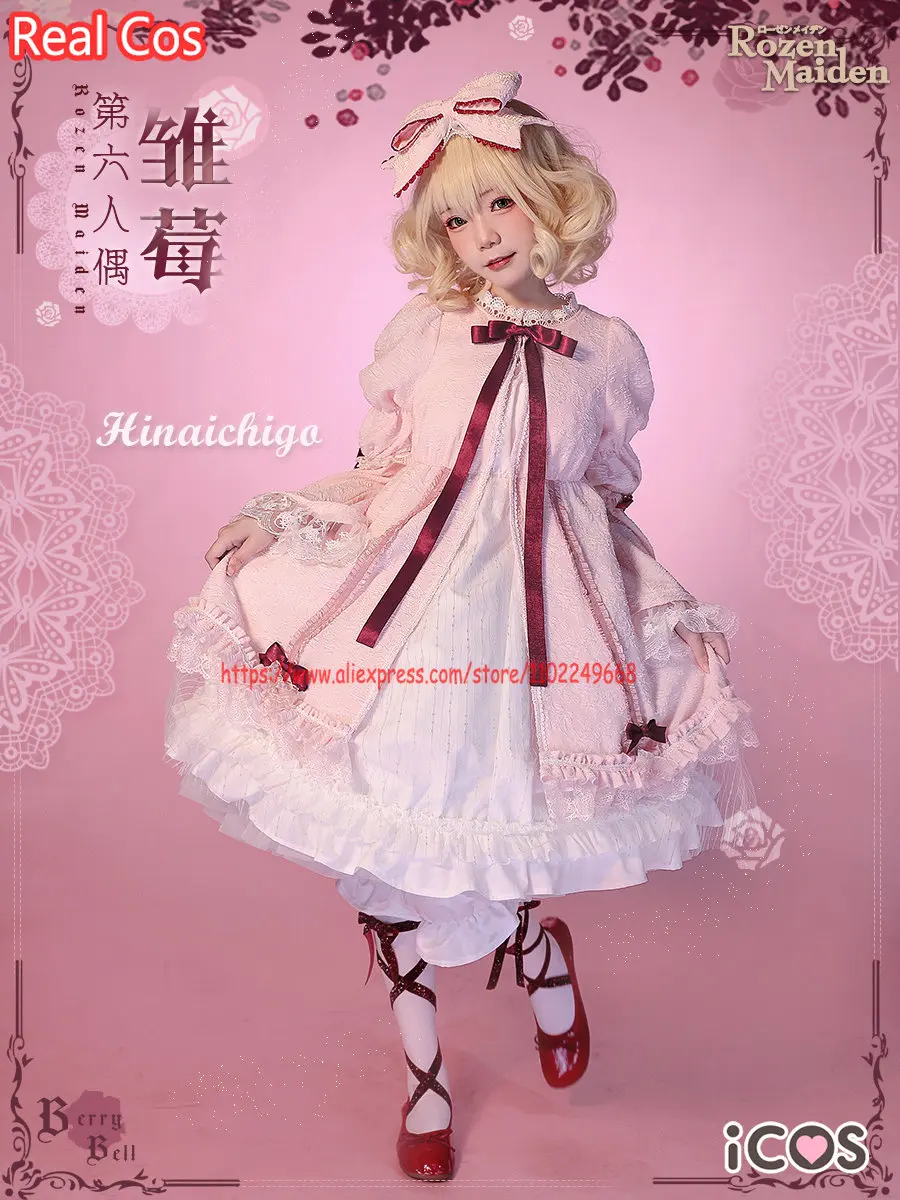 

Anime Rozen Maiden Cosplays Hinaichigo Cosplay Costume Kleine Beere Lolita Dresss Female Halloween Anime Cute Outfits