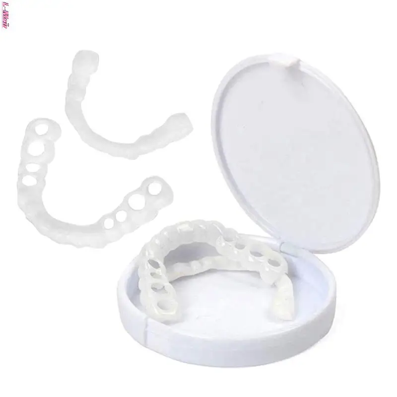 

1 Pair Snap on Teeth Veneers for Men and Women Cover The Imperfect Teeth Fake Tooth Instant Confidence Smile