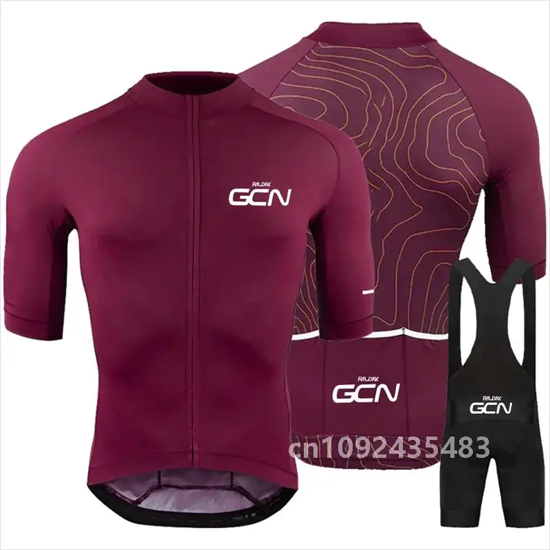 Новый комплект велосипедного трикотажа Raudax GCN 2024 мужская одежда для велоспорта