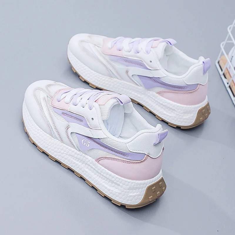 SALUDAS New Running Shoes Women Luxury Sneakers Gump Shoes Women Breathable Soft Soled White Shoes Tennis Sneakers Female