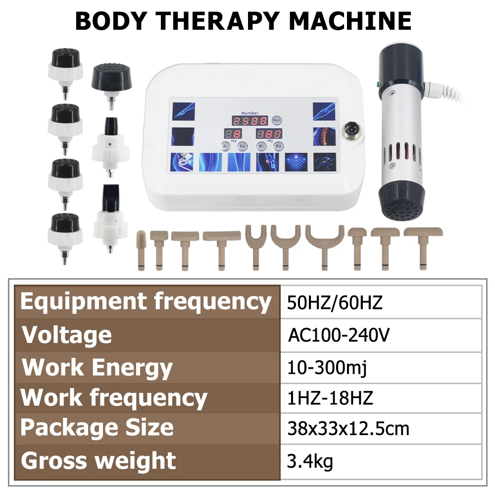 Аппарат для ударно-волновой терапии 300 мj 17 головок облегчение боли мужское
