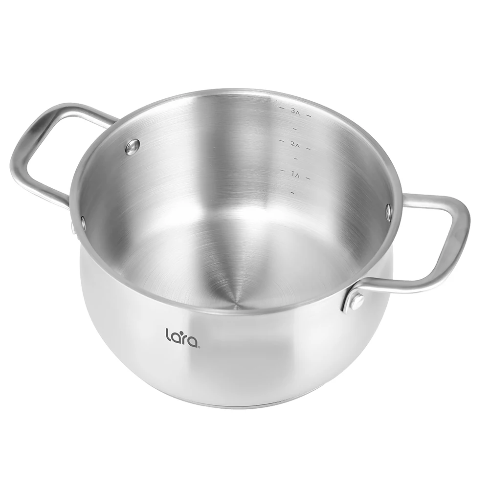 Кастрюля LARA ПРОВАНС 5,4л | Индукционное дно | Размер24x12 см