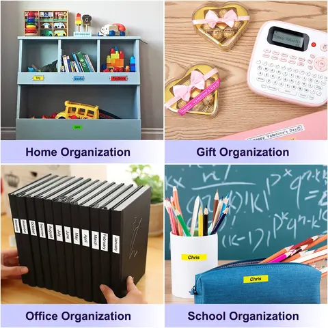 5 Pack Tz Tape 6/9/12 мм Tze-231 Водонепроницаемая лента Tze Label, совместимая с принтером Brother P touch и принтером для изготовления этикеток D210S