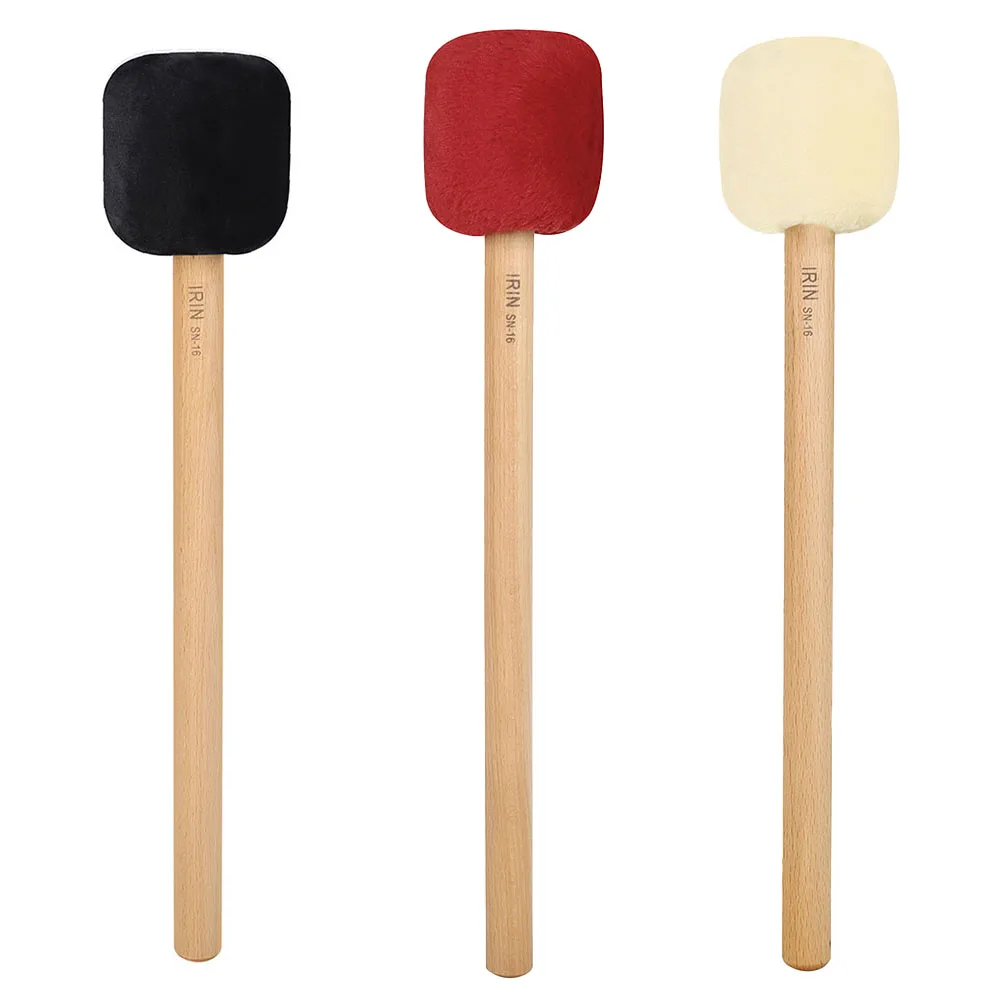 

1pc Bass Drum Non-Slip Drumstick Wool Lint Drum Mallet Head Bands Musical Playing Drum Mallet Felt Head Percussion Mallets