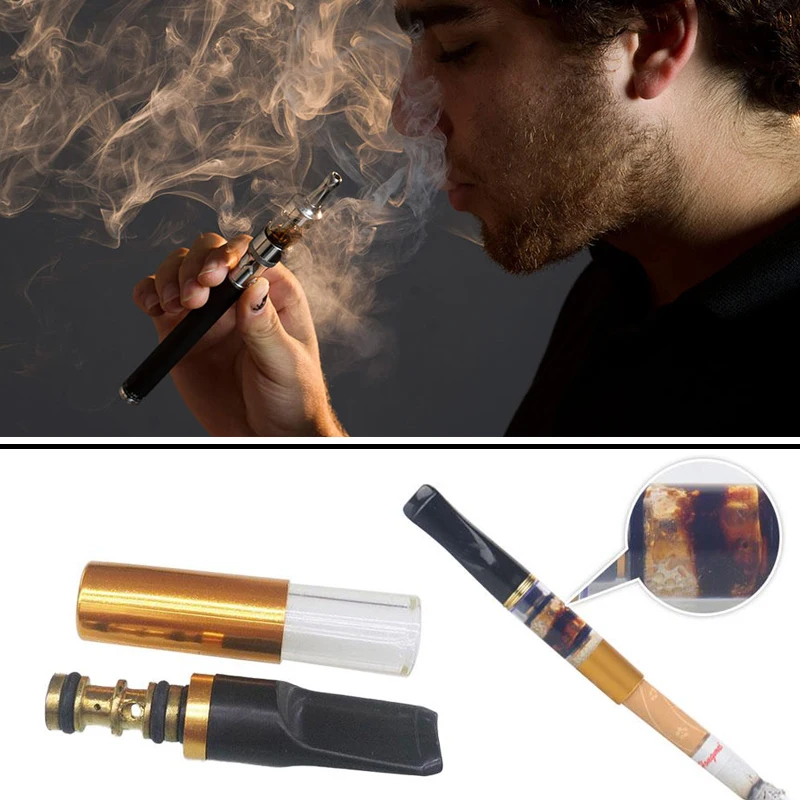 5 шт. портативный моющийся магнитный держатель сигарет с золотым фильтром -