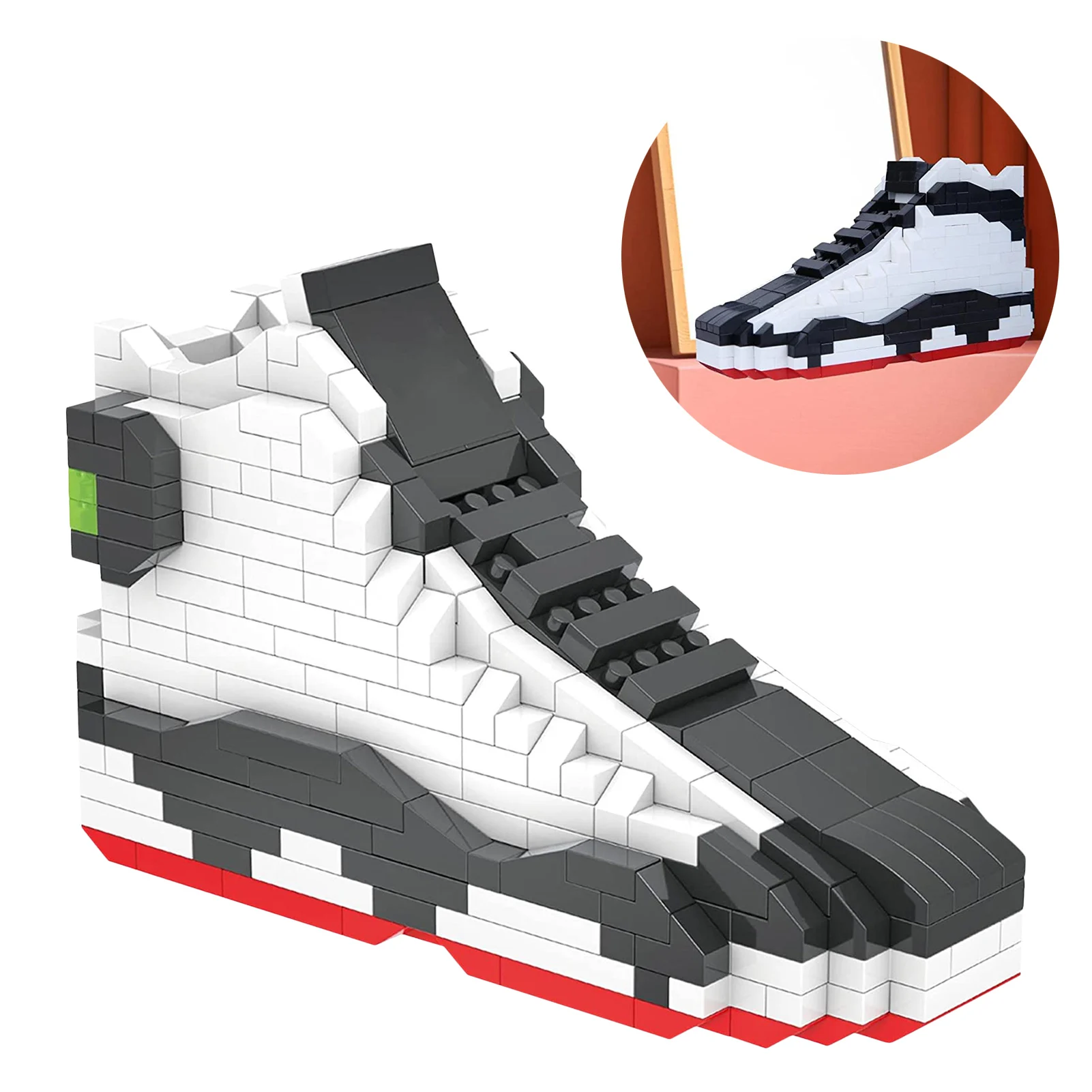 

Building Blocks For Adults DIY Mini Shoes Block Sneaker Blocks For Boys Girls Kids Toddlers Educational Construction Stacking