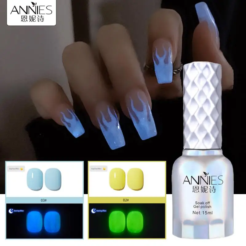 

Fluorescent Gel Nail Polish In The Dark Gel Varnish Luminous Neon Gel Lacquer Color Glue Nail Glue Soak Off UV Color Nail Gel