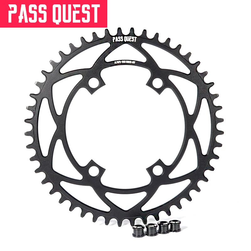 

Четырёхкоготь PASSQUEST 110BCD подходит для однодисковой цепи SRAM APEX стабилизатор цепи положительные и отрицательные зубья