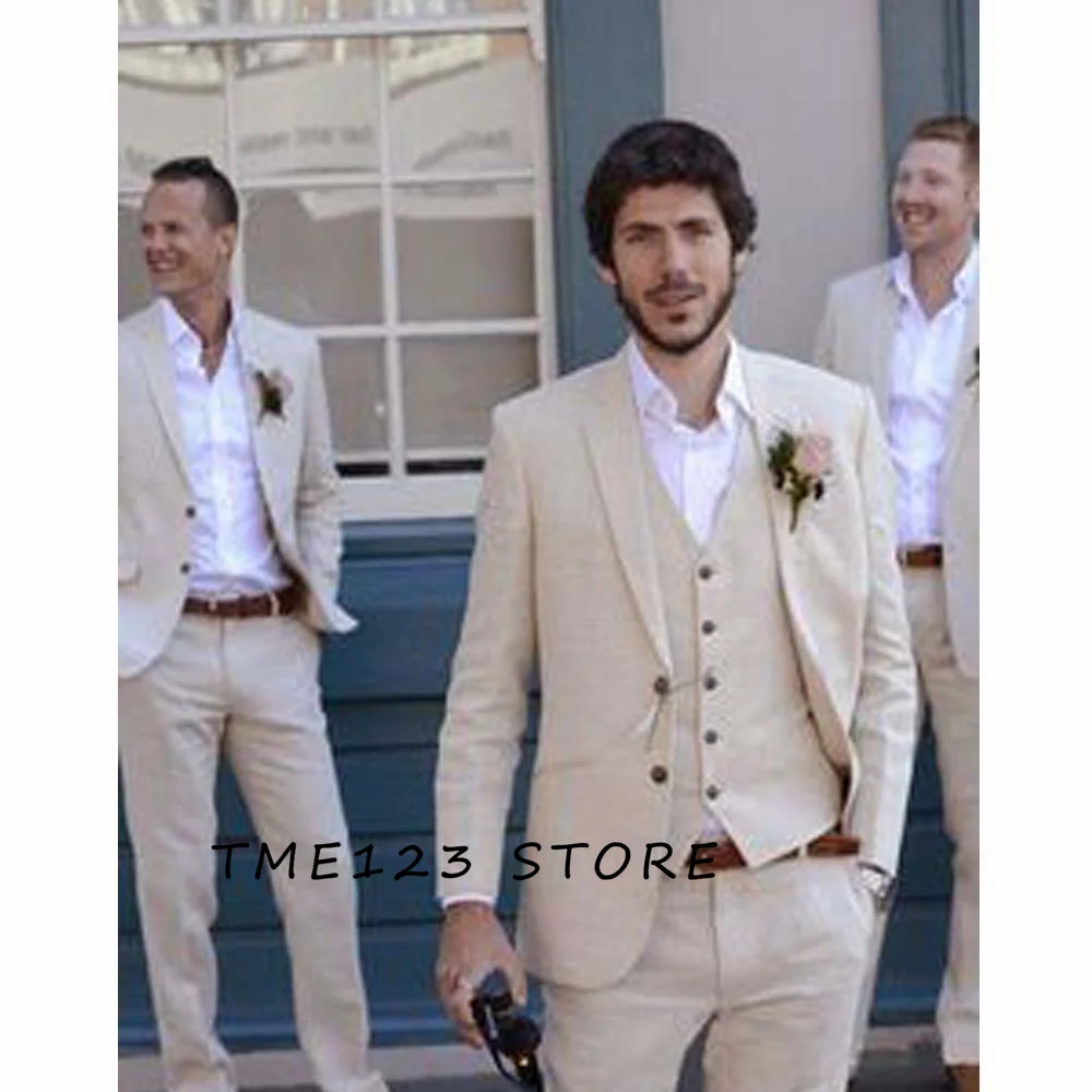 

Men's Three-piece Serge Casual Business Suit Mens Formal Wear Groom Dress Pants Sets Man Luxury Clothing Full Elegant Suits Male