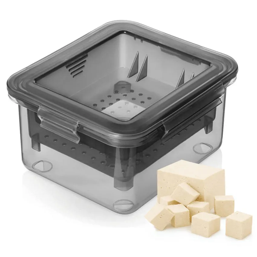 

Tofu Press Tofu Drainer 3-Layer Tofu Press Making Mold Built-in Drainage Water Removing Tool Dishwasher Safe Kitchen Cooking