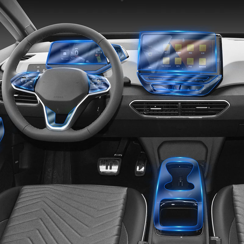 

TPU Transparent Film For Volkswagen VW ID3 ID 3 Car Interior Sticker Center Console Touch Screen Gear Door Windows Lifting Panel