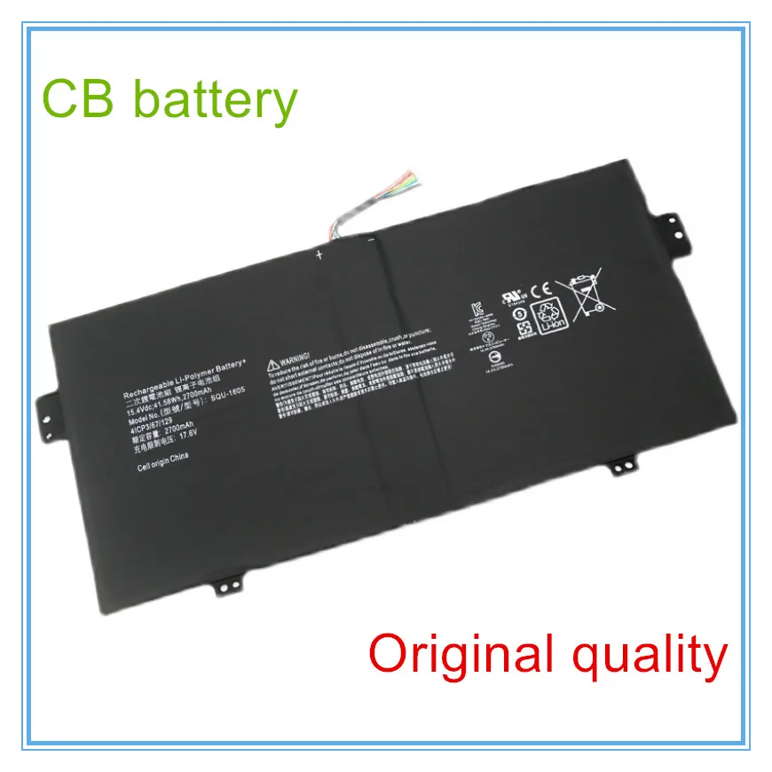 Qualidade Original da Bateria do Portátil para 15.4v 41.58wh Squ1605 para Sp71451 Sf713-51 Swift s7