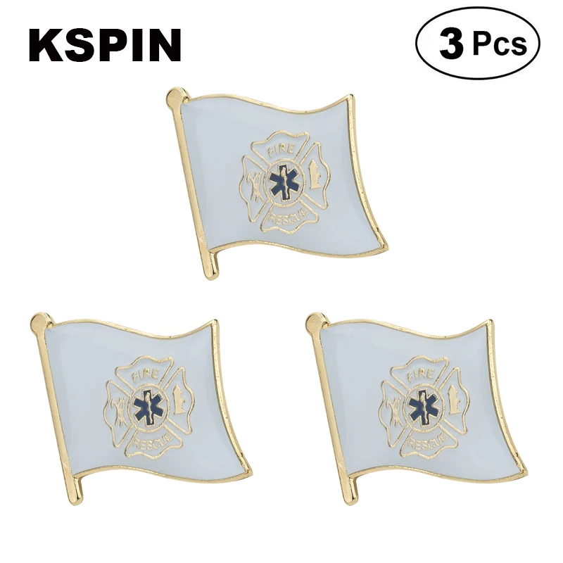 

Fire Rescue Lapel Pin Brooches Pins Flag badge Brooch Badges