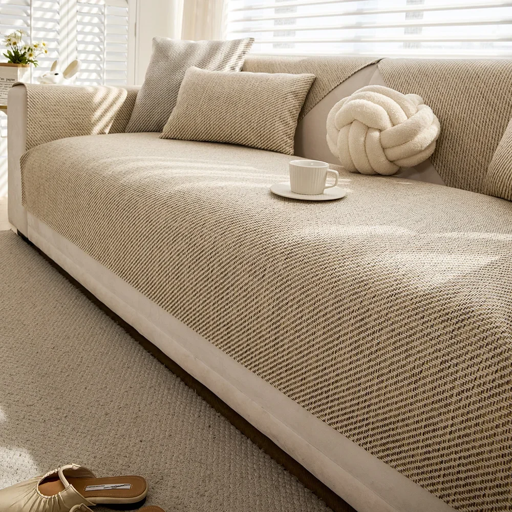 

Новый Стиль 2025 Года, Удлиненный Универсальный Чехол Для Дивана, Легкий Роскошный Нескользящий Кожаный Чехол На Четыре Сезона