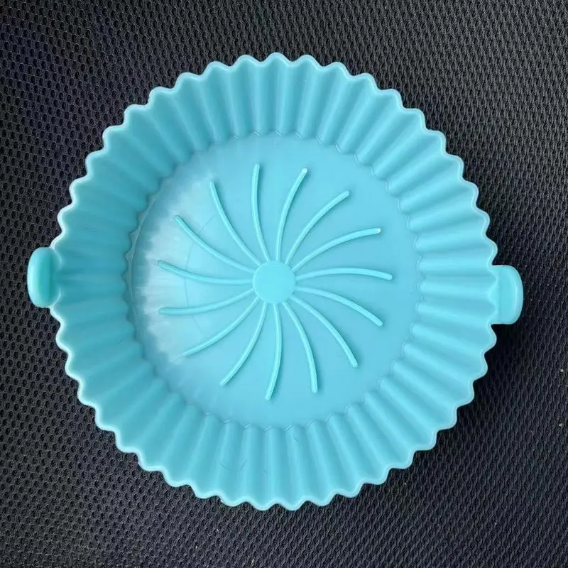 

Silicone Basket For Air Fryer Foldable Easy Cleaning Silicone Pot Replaces Flammable Parchment Liner For Baking Fits Air Fryer