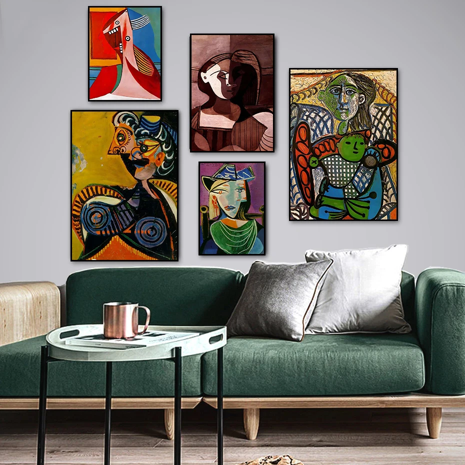 

Picasso Famous Painting Untitled 1939 Posters and Prints Retro Abstract Canvas Wall Art Picture for Living Room Home Decoration