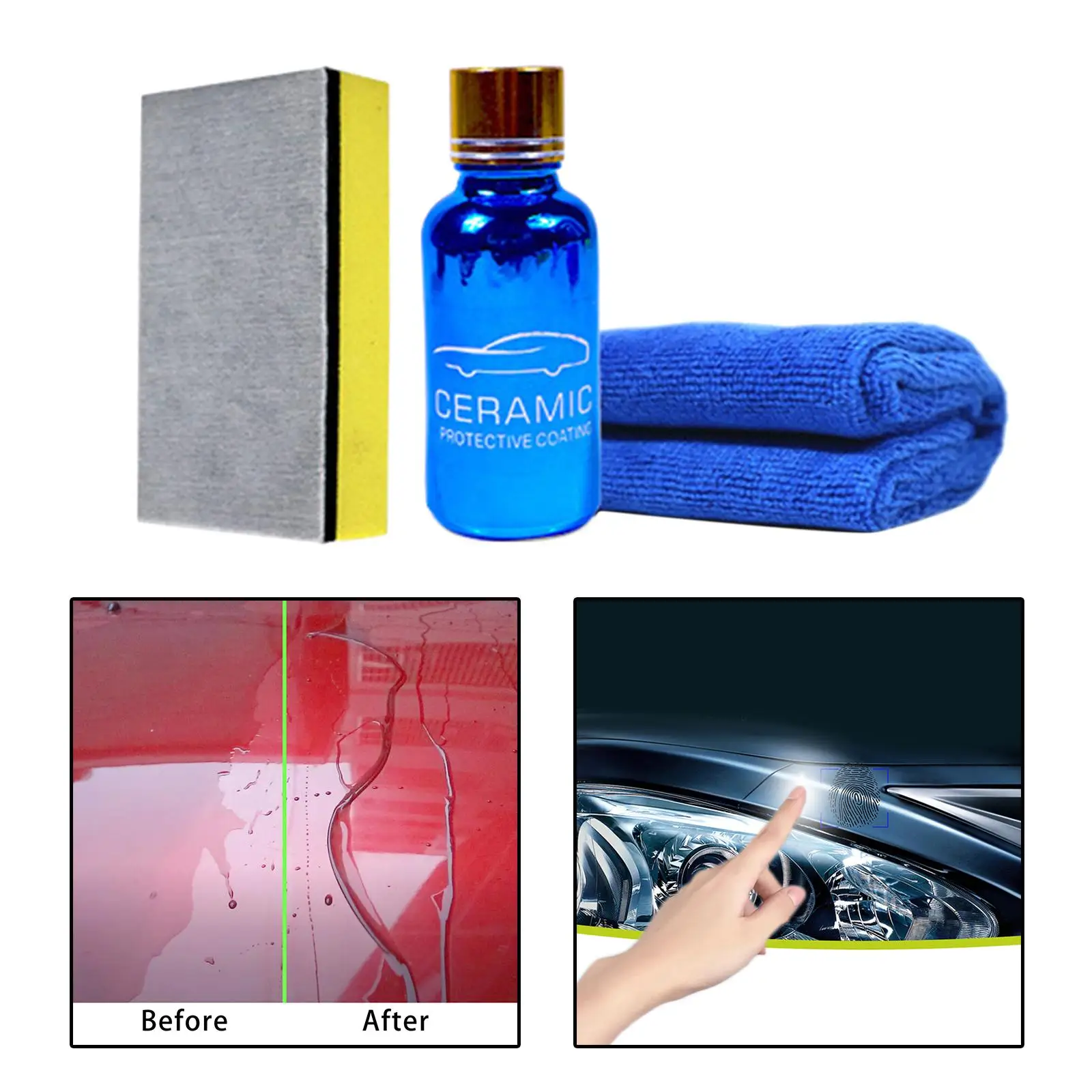 Набор нано-керамических покрытий для автомобиля 9H 30 мл