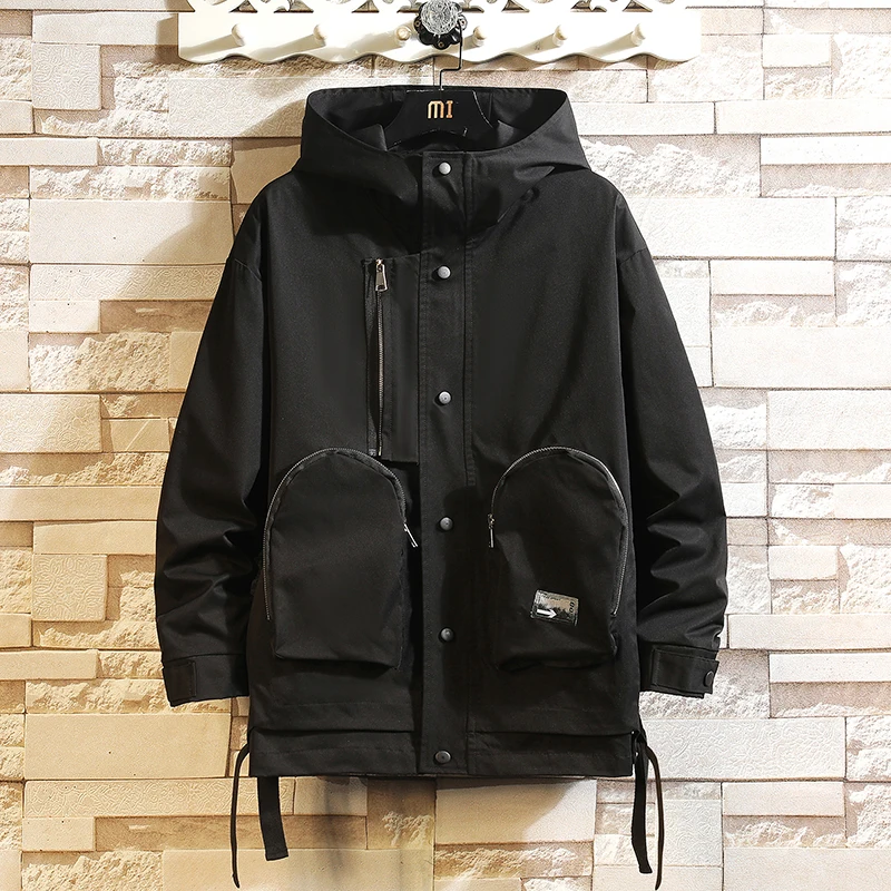 

Cardigan Varsity 2022 Spring Autumn Patchwork Cargo Jacket Men's Streetwear Baseball Uniform Bomber Clothes OverSize 5XL 6XL 7XL